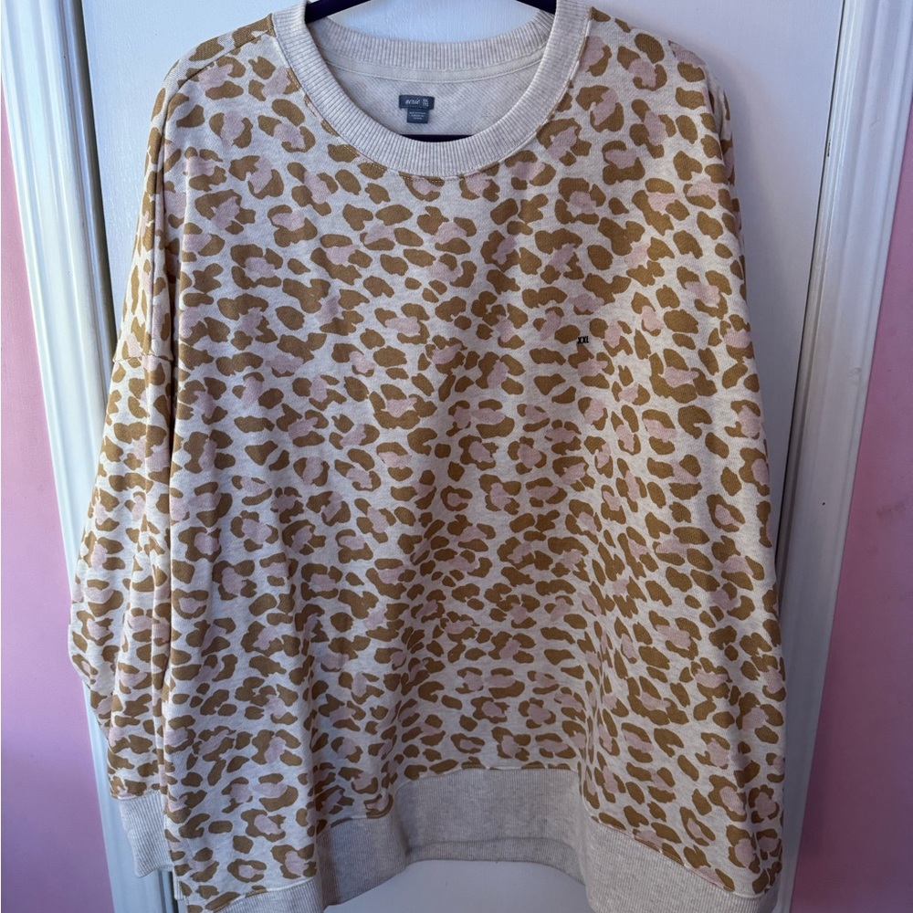 Aerie XXL animal print sweatshirt